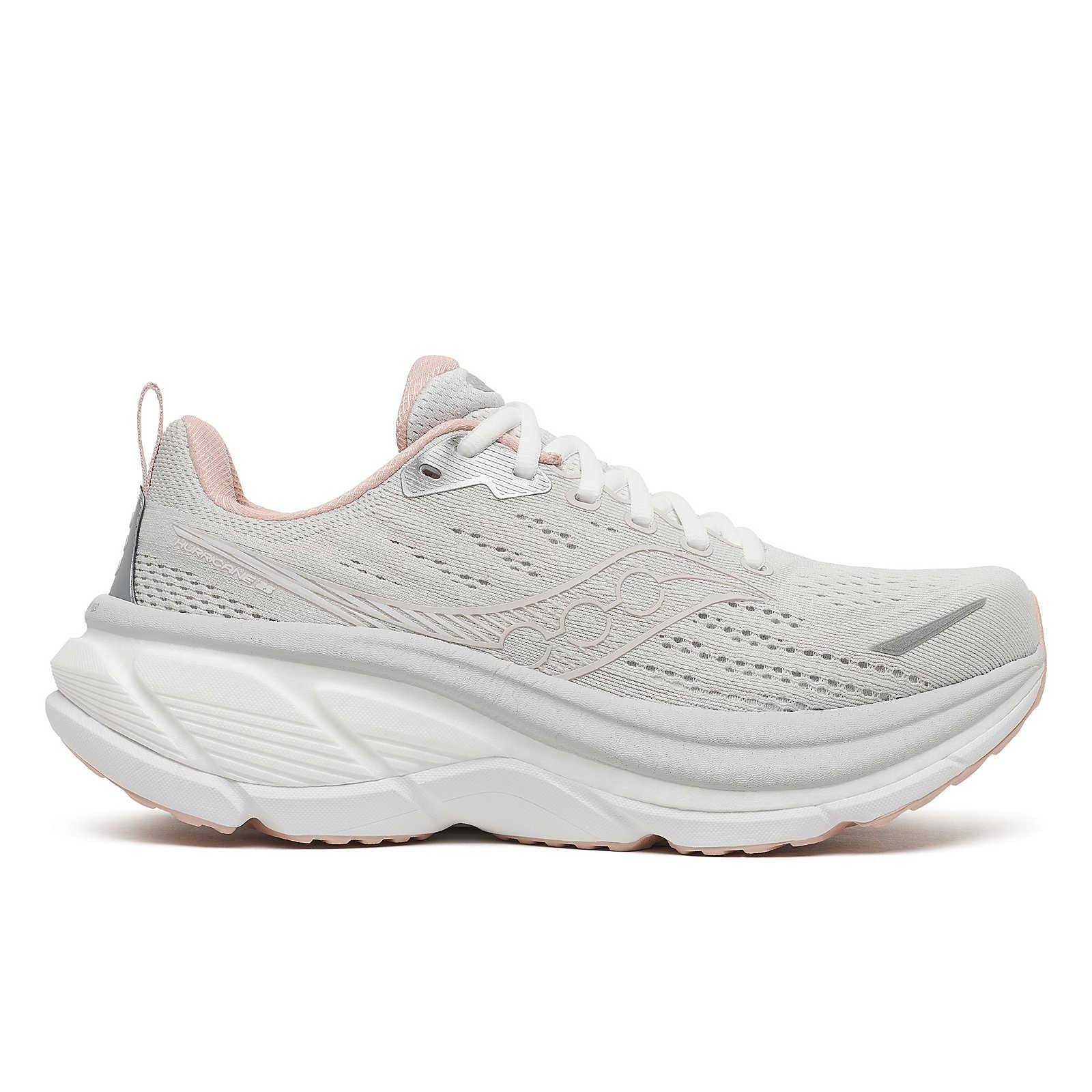 Size 8- Saucony Hurricane 25 Arctic White W