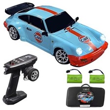 LDRC 1898 1:18 RC Drift Car 911 2.4GHz RWD with Gyroscope on-Road Blue-orange