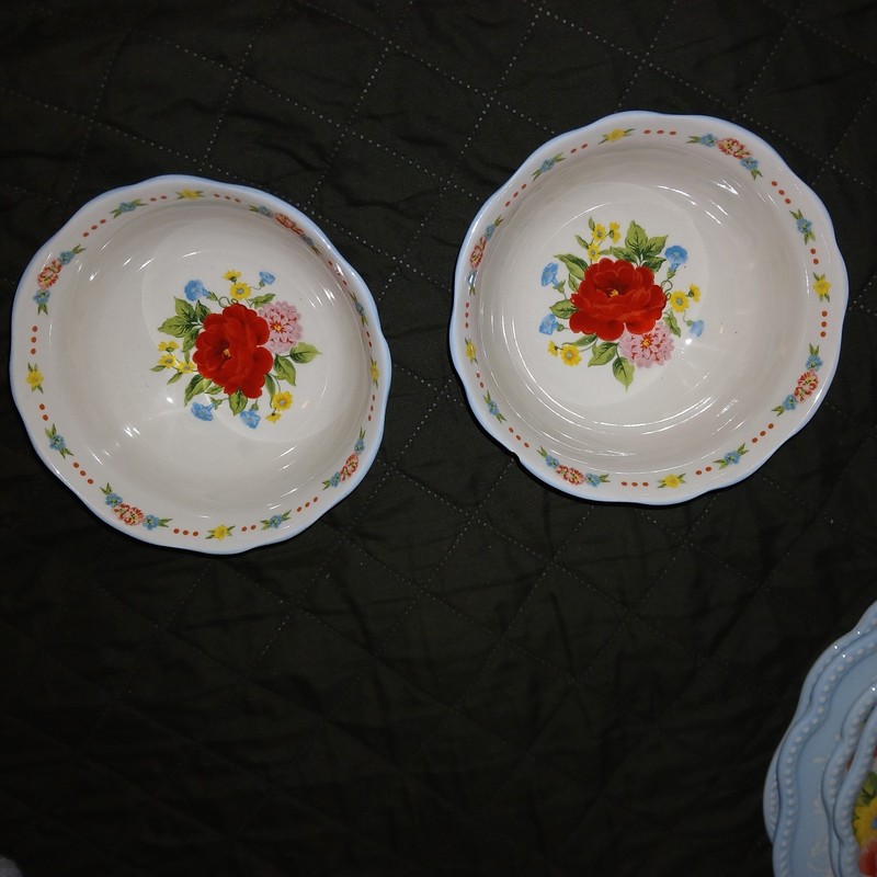 Pioneer Woman Sweet Rose 6" Bowls Set of Two (2)