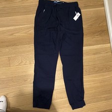 Old Navy Boys Jogger Pants Built-in Flex Navy Drawstring Elastic XL 14-16