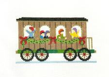 Susan Roberts Eves NP Express Train Handpainted Needlepoint Canvas 5884