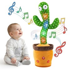 Dancing Talking Cactus Baby Toys Interactive Toy Repeating Records What You S...