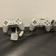 Pair 2 Tested Official OEM Sony PlayStation 1/PS1 Analog Controllers SCPH-1080