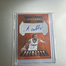 2023-24 Panini Obsidian -  Amir Coffey #VS-COF Electric Etch Orange Flood /75