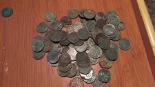 1943 Steel Pennies Full Roll - Circulated Cents from WWII Era