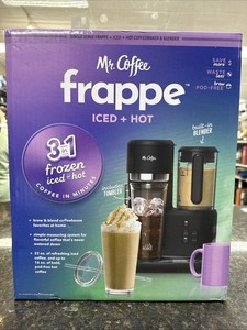 Mr. Coffee Single-Serve Frappe Iced + Hot Coffee Maker and Blender 3 in 1 Black