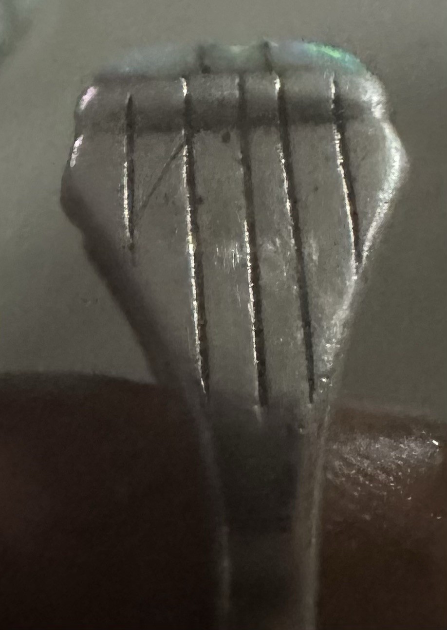 Vintage Silver Ring with Rectangular Multicolor O… - image 2