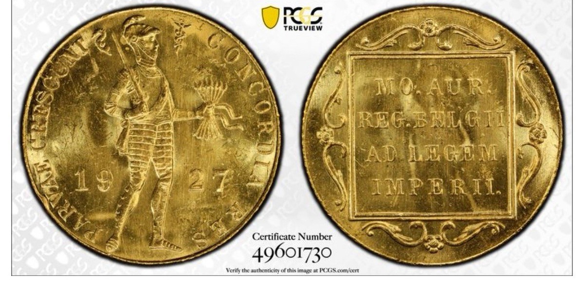💥1927 Netherlands 1 DUCAT PCGS MS63 Gold ⭐ | eBay