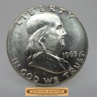 1963 Franklin Half Dollar, 90% Silver, AU - #C57315NQ