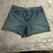 Vintage Faded Glory Mom Shorts High Waisted Denim Womens Size 12 100 Cotton Y2K