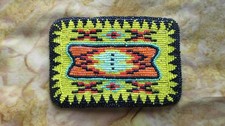 Hand Beaded Classic Native American Design Belt Buckle