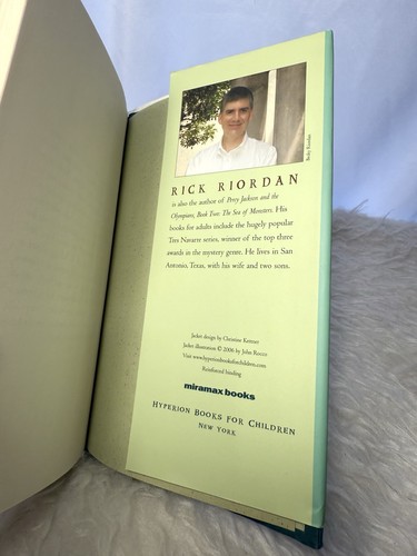 Percy Jackson and the Lightning Thief by Rick Riordan - First Edition Hardcover - Picture 5 of 6