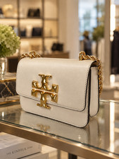 NWD Tory Burch Eleanor Cream Small Convertible Shoulder Bag/Crossbody Bag