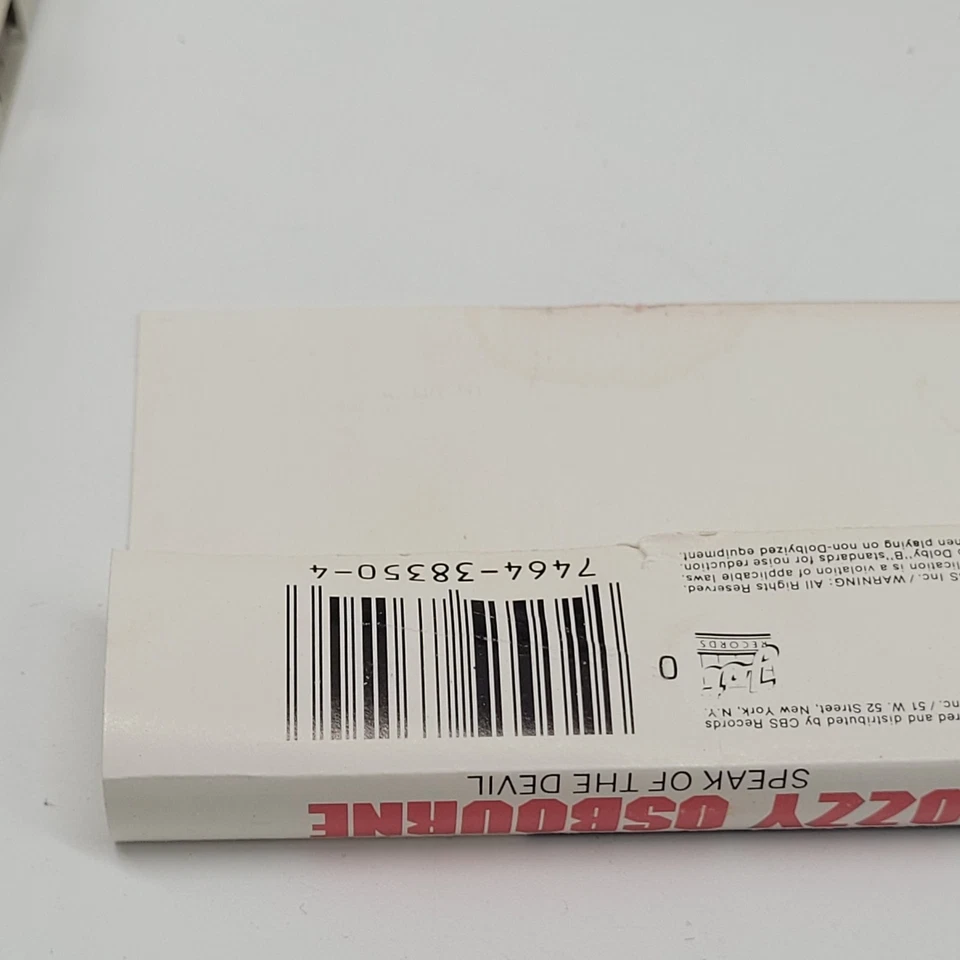 Speak of the Devil by Ozzy Osbourne Cassette Tape Rare Release - Image 4 of 4