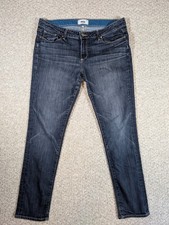Paige Jimmy Jimmy Skinny Jeans Size 30 Dark Blue Low Rise Made in USA