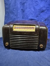 De colección 1948 Philco 48-141 Tubo Baquelita Radio Granja Conjunto AM Mesa Piezas Reparación ASIS