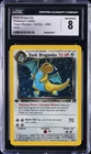 2000 POKEMON TEAM ROCKET - 1ST ED., HOLO #5/82 DARK DRAGONITE CGC 8
