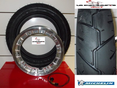 VESPA PK 50 XL KIT CERCHIO TUBELESS PNEUMATICO 3-00-10 MICHELIN