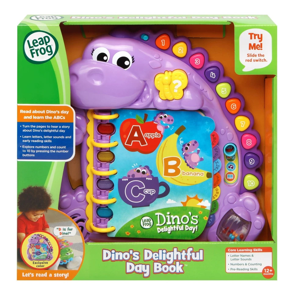 Dino's Delightful Day Alphabet Book, Purple - Image 2 of 4
