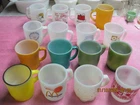 ANCHOR HOCKING FIRE KING VINTAGE 16 PIECE COFFEE MUG CUP COLLECTION