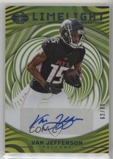2023 Panini Illusions Limelight Signatures Blue 62/80 Van Jefferson Auto 10xu
