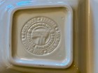Longaberger Pottery Woven Traditions 15.5" Ivory Divided Dish USA NO RESERVE! — photo 3
