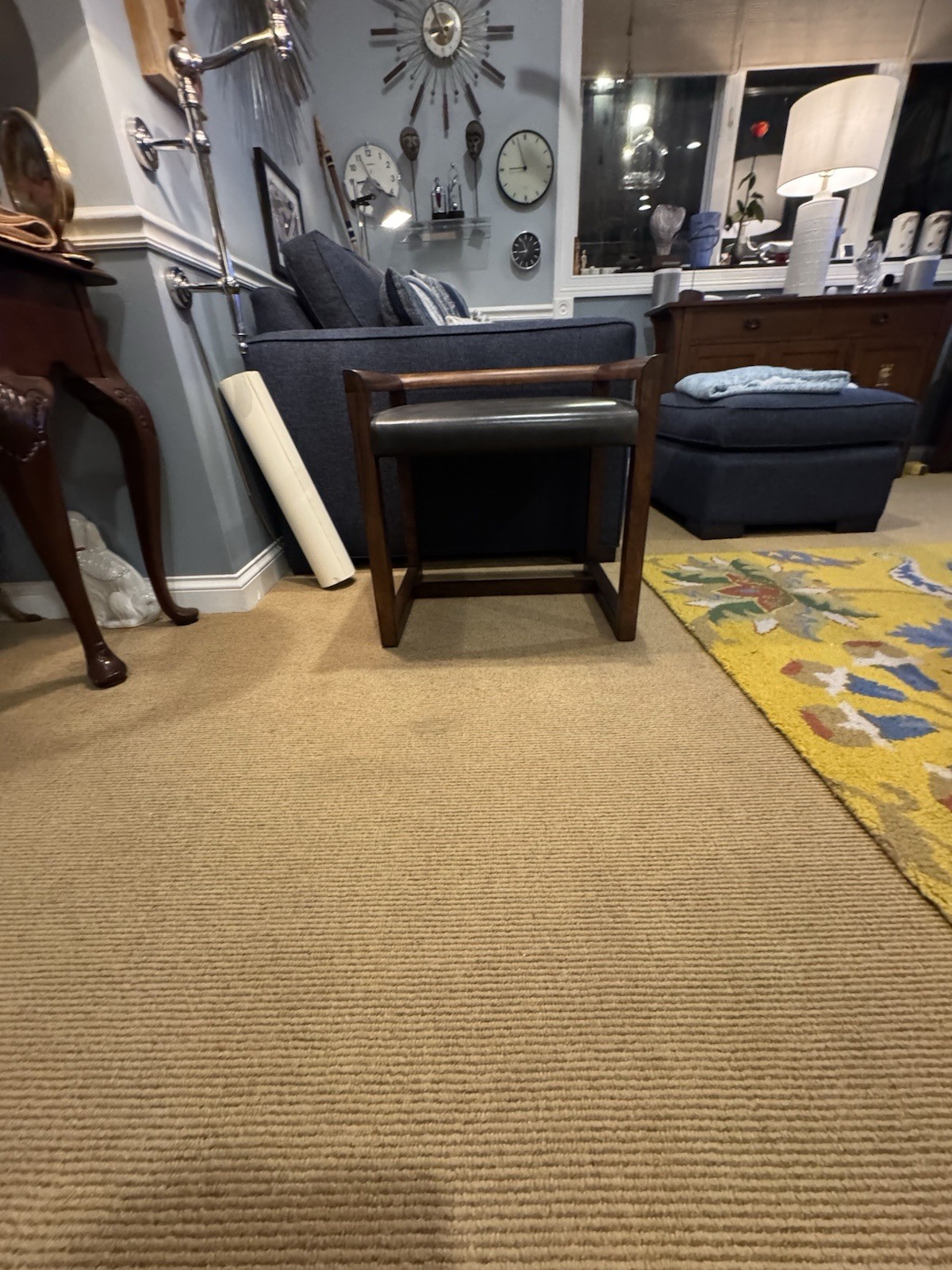 Calvin Klein Curator Collection Wood And Leather Chair thumbnail 14