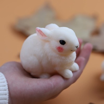 Silicone Rabbit Mold for Candle Making Resin Craft Soap Making Decor