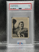 Bowman 1948 Sammy Baugh Rookie #22 PSA Washington Redskins Football Card. rookie card picture