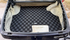 P2m Checkered Flag Dark Grey Carpet Trunk Mat For Porsche 944 Coupe 82-91 New P2m Checkered Flag Dark Grey Carpet Trunk Mat For Porsche 944 Coupe 82-91 New
