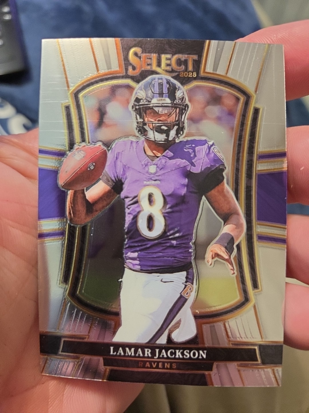 2025 Panini Select #160 Lamar Jackson Premier Level Baltimore Ravens