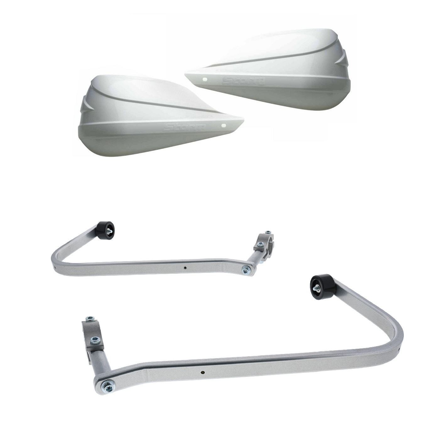 BarkBusters Storm White Handguard & Kit Triumph Tiger 1200 Rally Explorer 22-25