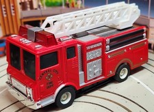 H0 Slotcar Racing Model Railway Fire with Fla...