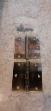 2 Hagar Antique Brass Door Hinges 3 1/2" x 3" 1/2"