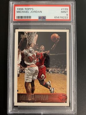 1996-97 Michael Jordan MINT PSA 9 Topps #139 **Kobe Rookie Year 