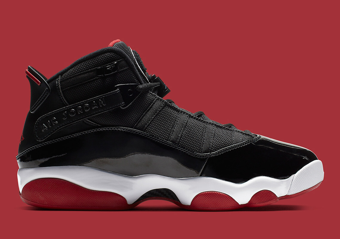 Nike Air Jordan 6 Rings Bred Playoff Black Varsity Red 322992-022 Mens Size 13 Jordan 6 Rings Bred | eBay main image 4