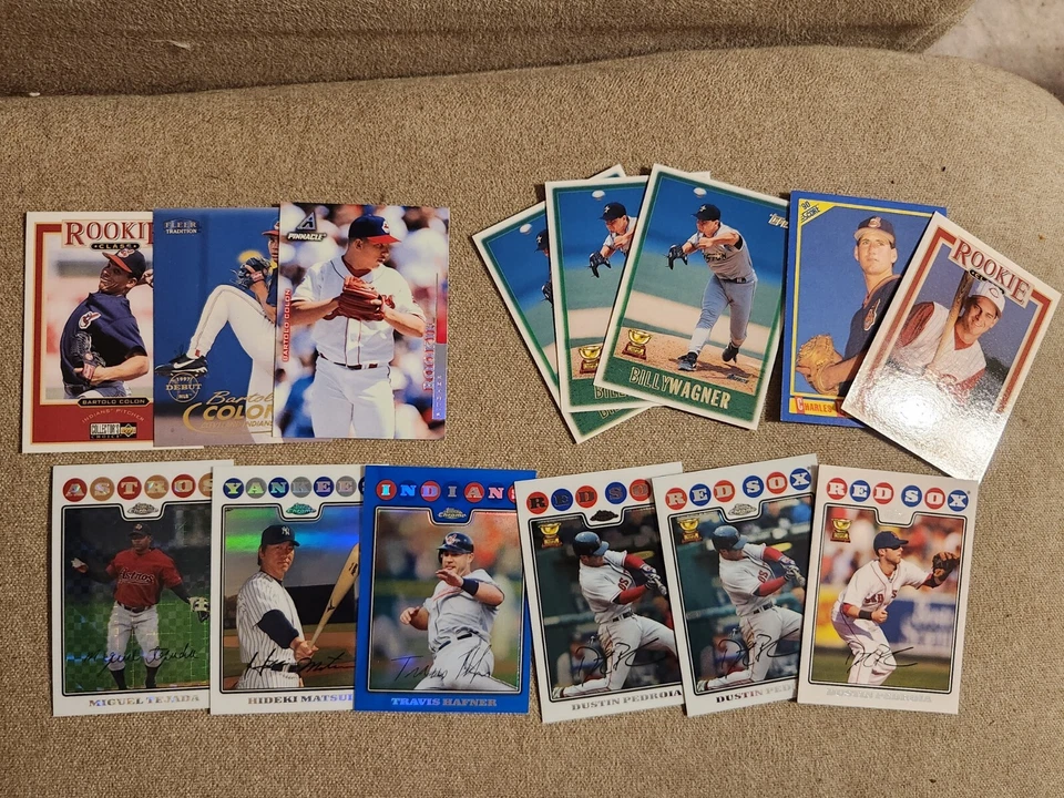 批量 1000 多张棒球卡! 大量的新秀、折射器等! 请阅读 — 第 3/4 张图片