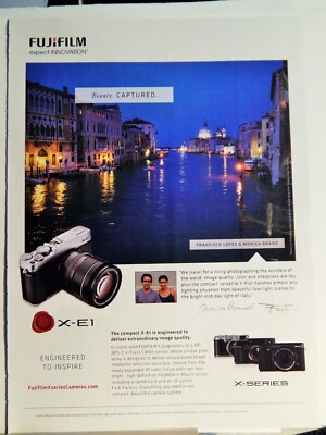 FUJIFILM X-E1 CAMERA    ORIG  VTG 2012 ADVERTISEMENT