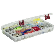 Plano ProLatch Stowaway Large 3700 Clear Organizer Tackle Box, Large, Clear