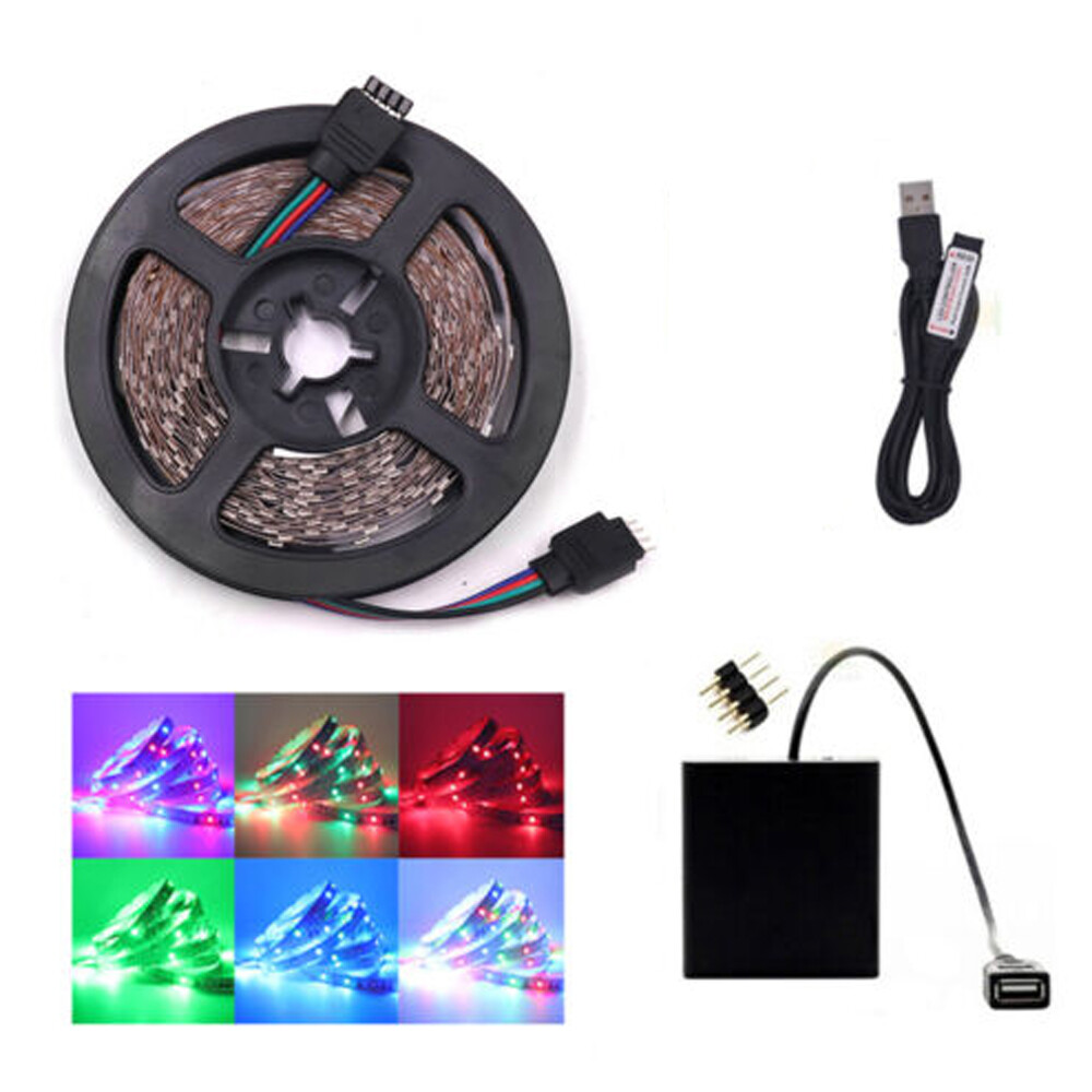 5V USB LED Stripe 5050 RGB Leiste Streifen Licht Band TV  