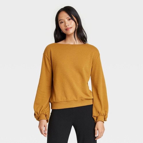 Women's Boat Neck Sweatshirt Sz S | eBay