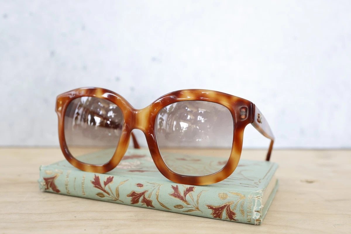 Lunettes De Soleil Vintage Emmanuelle Khanh - Modèle 122 10 16 GR - Design Années 80, Monture Noire Carrée - Unisexe