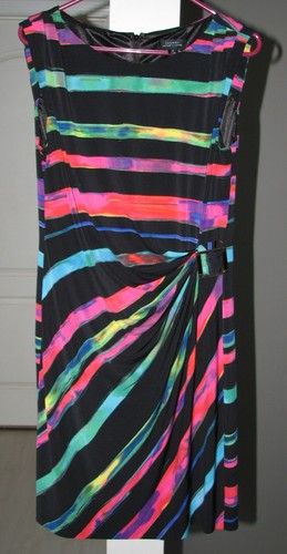 Robe Noire Mi-longue Tahari Arthur S. Levine - Taille 4 - Occasion Très Bon état - Little Black Dress