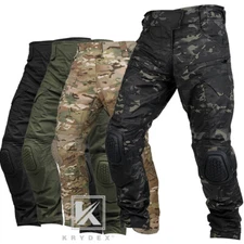 KRYDEX Gen4 Combat Trouser Men Tactical Pants Knee Pads Army Paintball Clothing