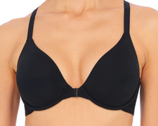 Natori 32C Smooth Comfort Full Fit Front Close Underwire Bra 738271 Black NWOT