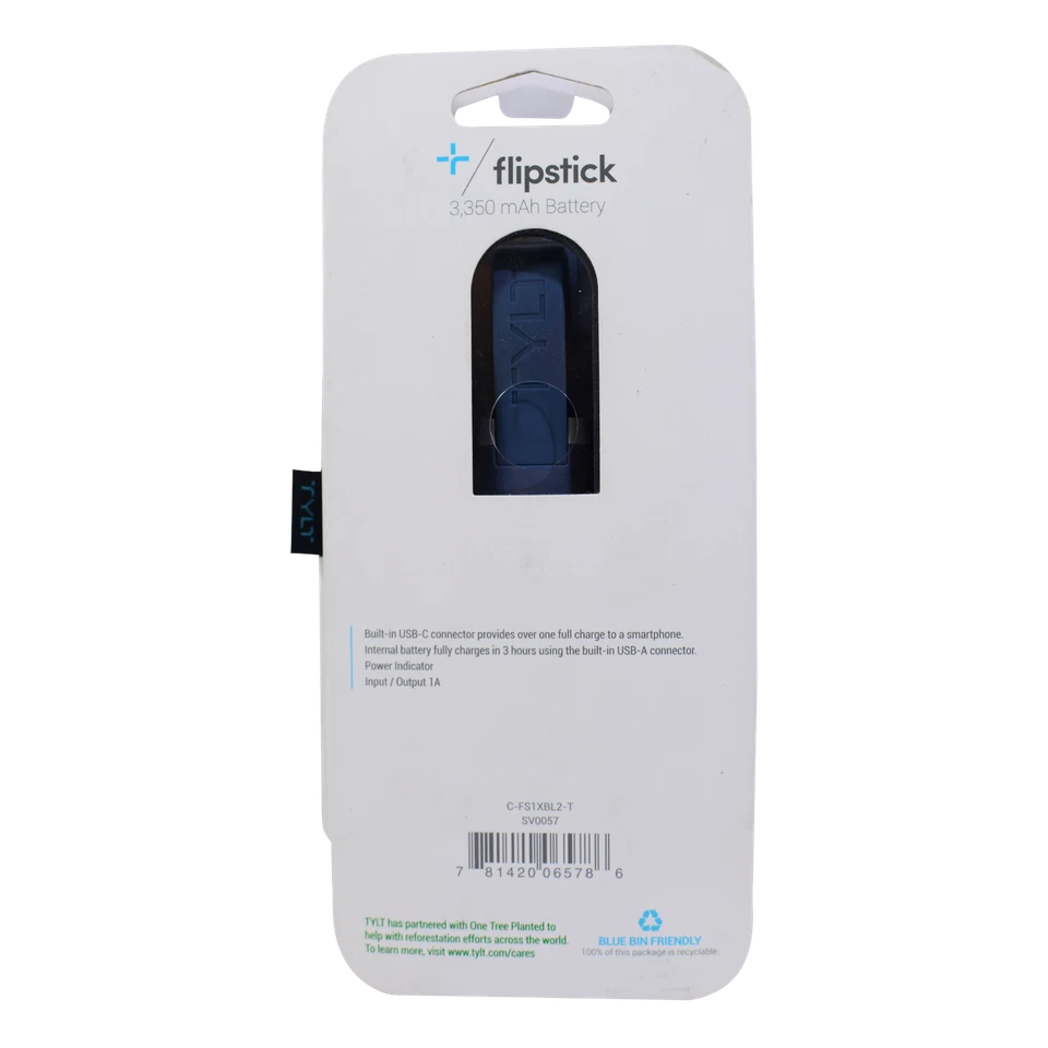 Paquete de alimentación portátil Tylt Flipstick 3350 mAh tipo C Foto 4 de 4
