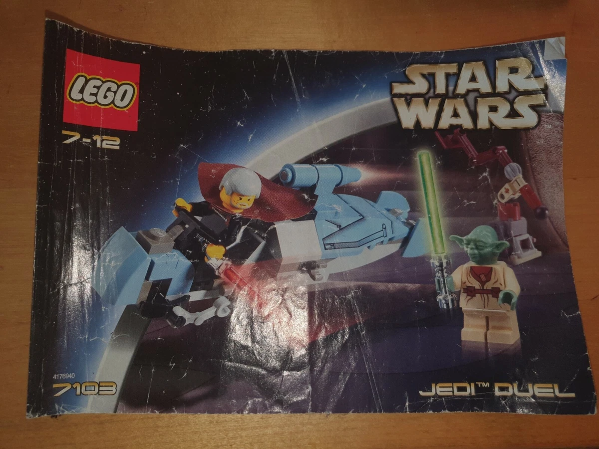 LEGO Star Wars 7103 Jedi Duel Instructions Booklet Manual | eBay
