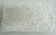 BABY BLANKET White COTTON BEAR I love my mommy, I love my daddy MACYS