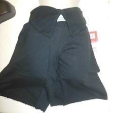 CAPEZIO FUTURE STAR WIDE LEG GAUCHOS BIG SHORTS canvas belt black gray