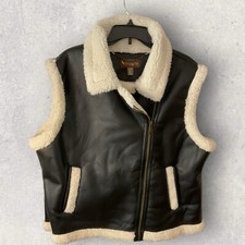 Koolaburra By Ugg Vest Sz Xxl Black Faux Fur Sherpa Lined Vest New